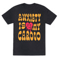 Anxiety Is My Cardio Unisex Triblend - Adult & Kids T-Shirts, Sweatshirts & Hoodies apparel design preview 1