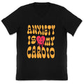 Anxiety Is My Cardio V-Neck - Adult & Kids T-Shirts, Sweatshirts & Hoodies apparel design preview 1