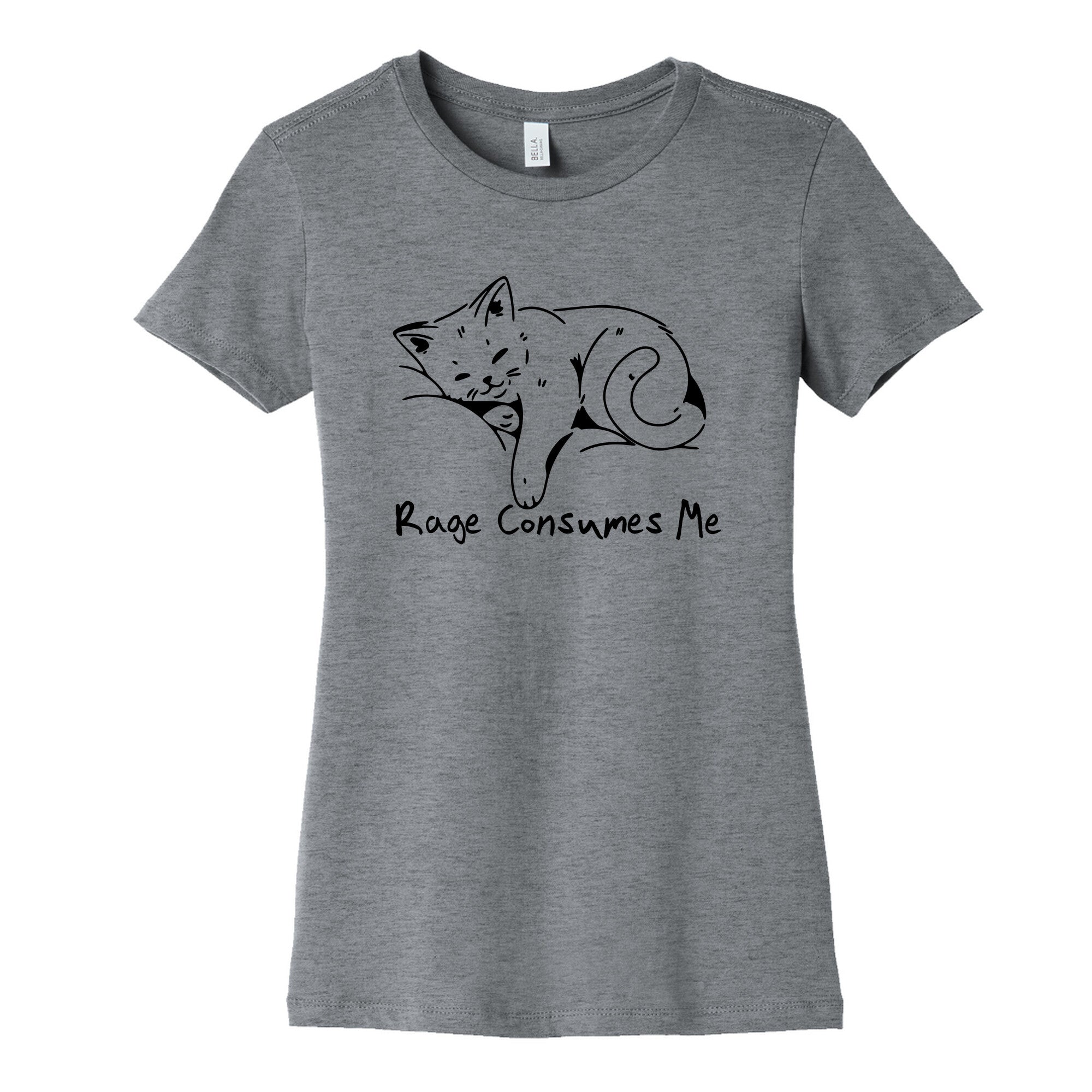 Rage Consumes Me Kitten Womens Cotton - Adult & Kids T-Shirts, Sweatshirts & Hoodies apparel design preview 1