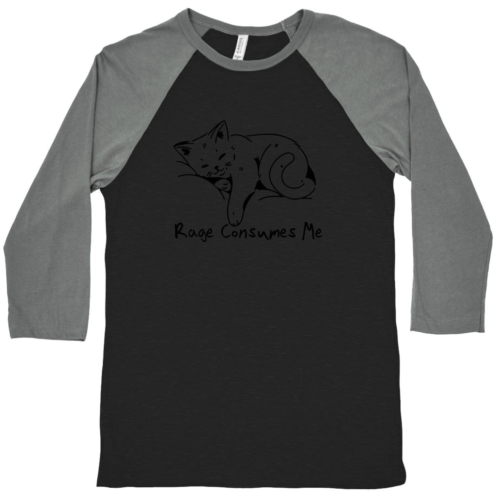 Rage Consumes Me Kitten Baseball - Adult & Kids T-Shirts, Sweatshirts & Hoodies apparel design preview 1