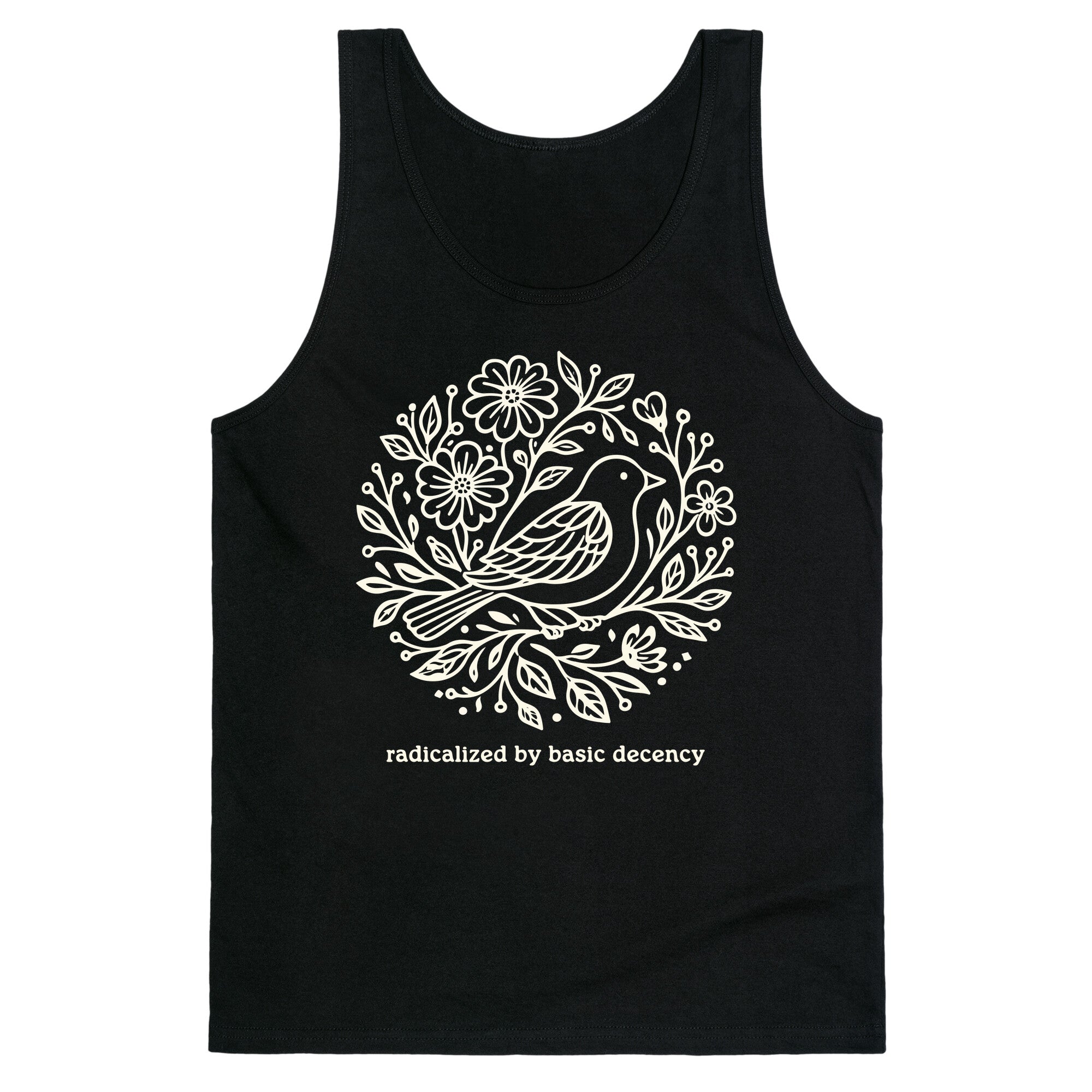 Radicalized By Basic Decency Tank Top - Adult & Kids T-Shirts, Sweatshirts & Hoodies apparel design preview 1