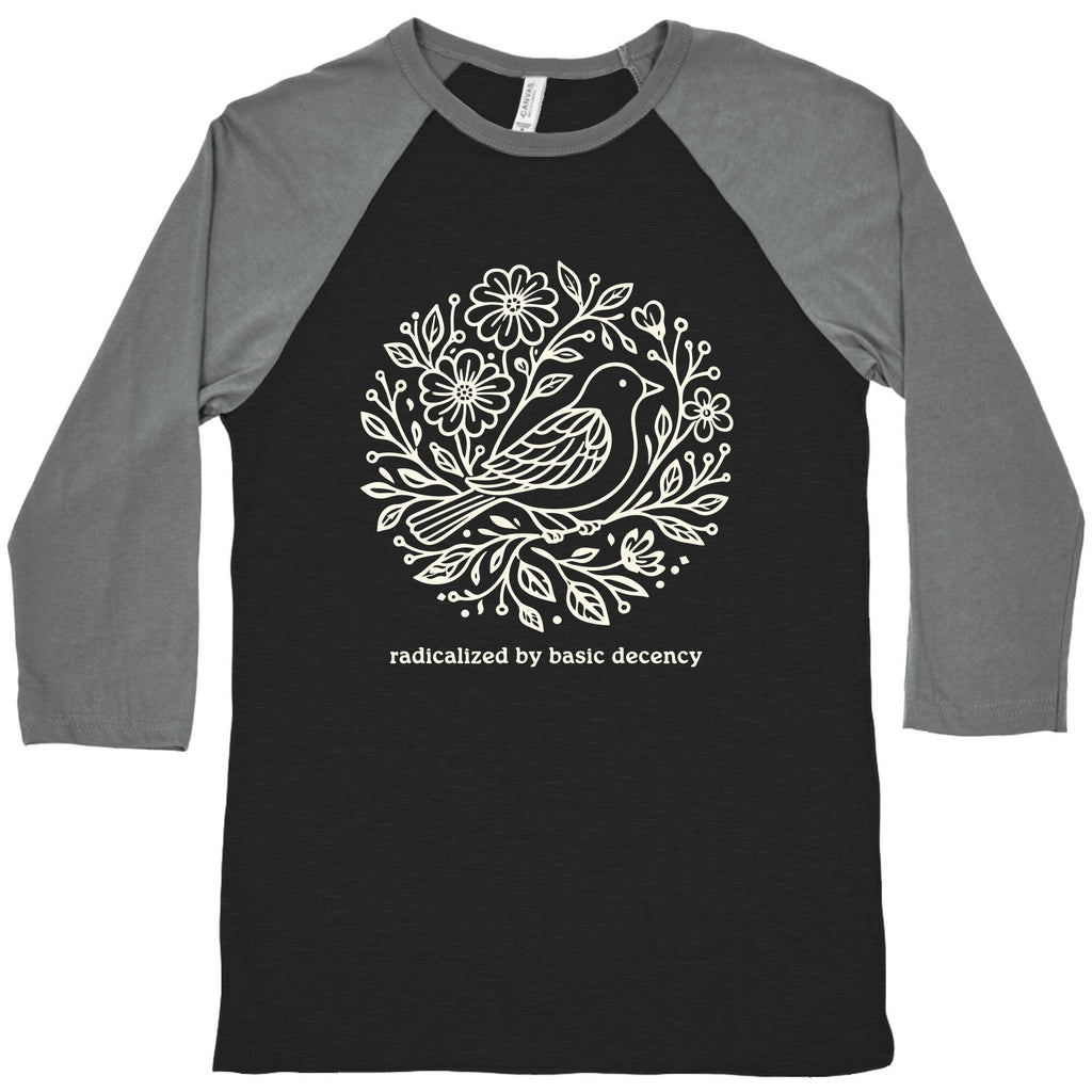 Radicalized By Basic Decency Baseball - Adult & Kids T-Shirts, Sweatshirts & Hoodies apparel design preview 1