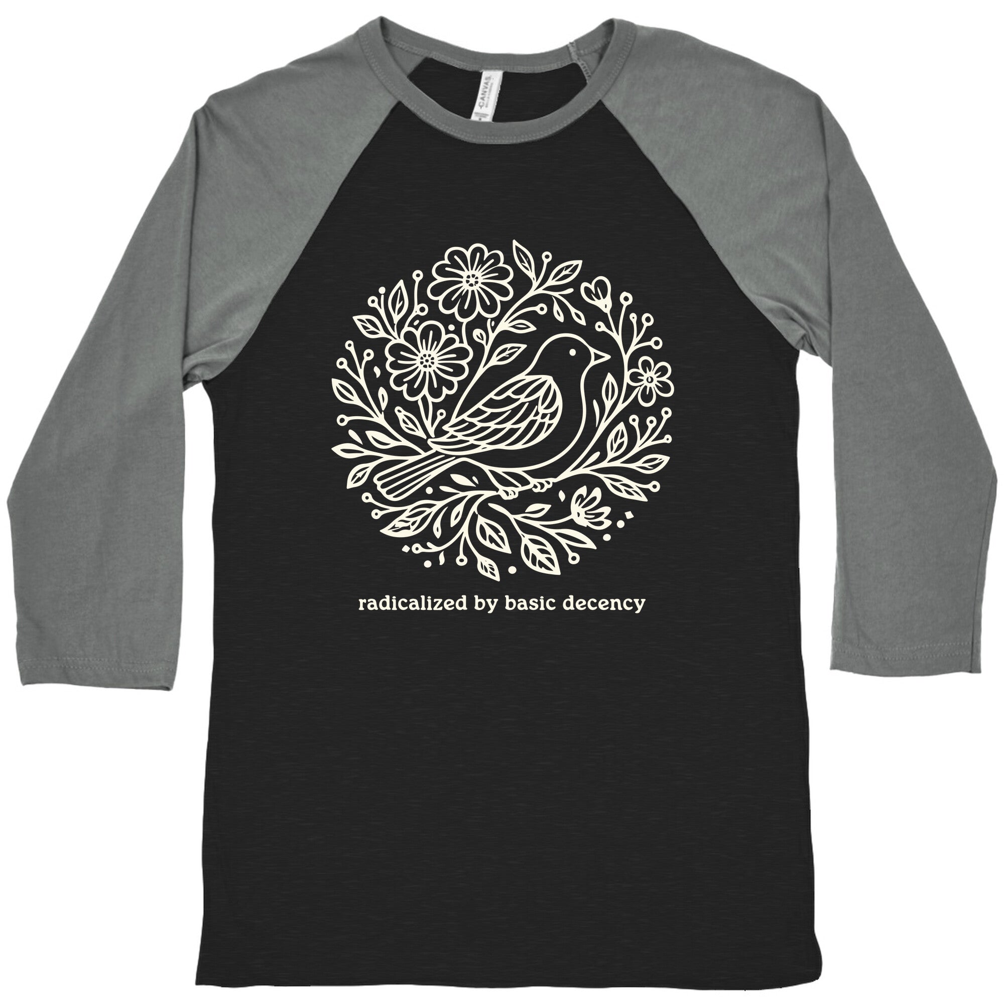 Radicalized By Basic Decency Baseball - Adult & Kids T-Shirts, Sweatshirts & Hoodies apparel design preview 1