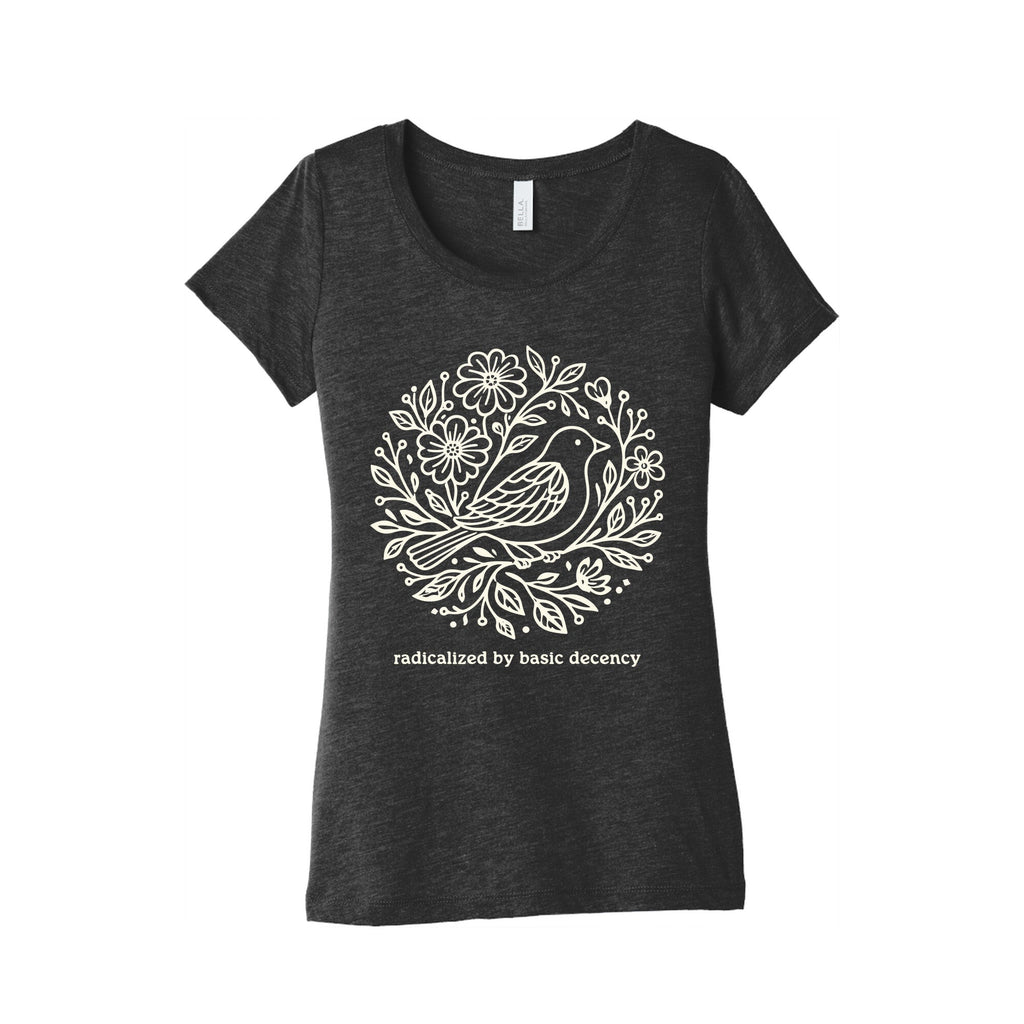 Radicalized By Basic Decency Womens Triblend - Adult & Kids T-Shirts, Sweatshirts & Hoodies apparel design preview 1