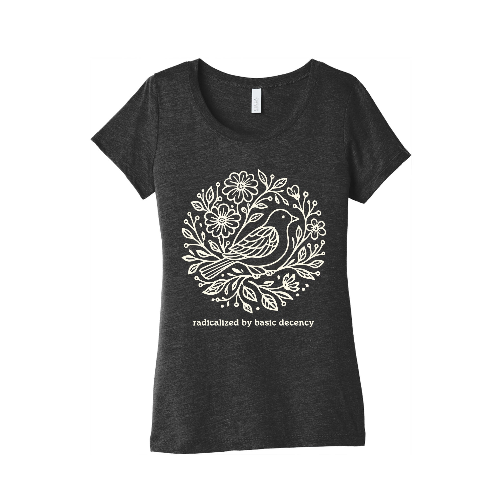 Radicalized By Basic Decency Womens Triblend - Adult & Kids T-Shirts, Sweatshirts & Hoodies apparel design preview 1