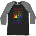 Ally LGBTQ Baseball - Adult & Kids T-Shirts, Sweatshirts & Hoodies apparel design preview 1