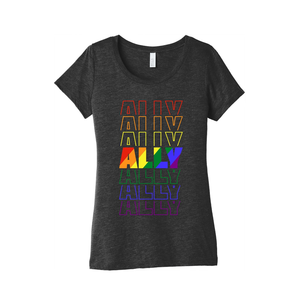 Ally LGBTQ Womens Triblend - Adult & Kids T-Shirts, Sweatshirts & Hoodies apparel design preview 1