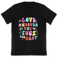 Love Whoever The F You Want V-Neck - Adult & Kids T-Shirts, Sweatshirts & Hoodies apparel design preview 1