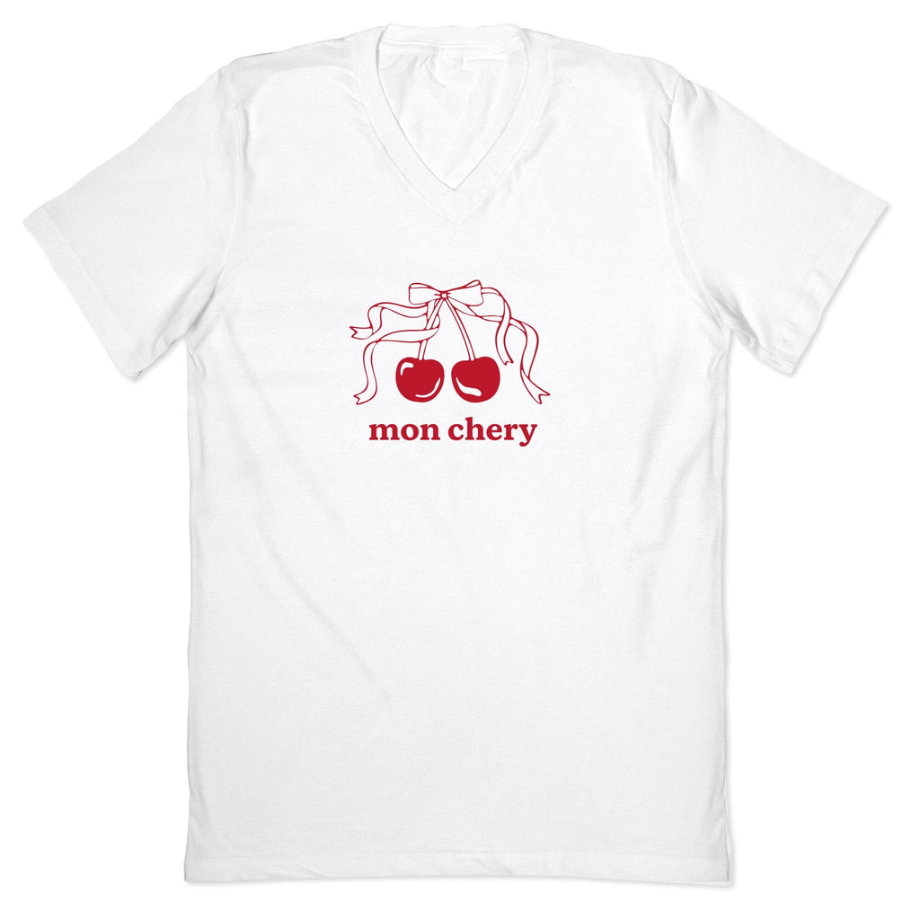 Mon Chery V-Neck - Adult & Kids T-Shirts, Sweatshirts & Hoodies apparel design preview 1