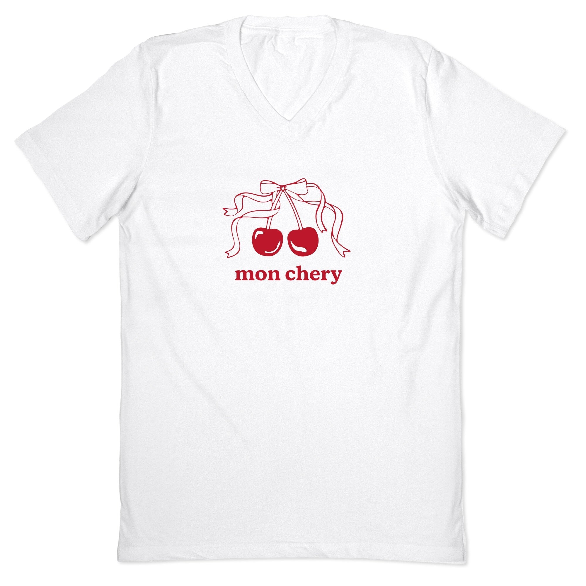 Mon Chery V-Neck - Adult & Kids T-Shirts, Sweatshirts & Hoodies apparel design preview 1
