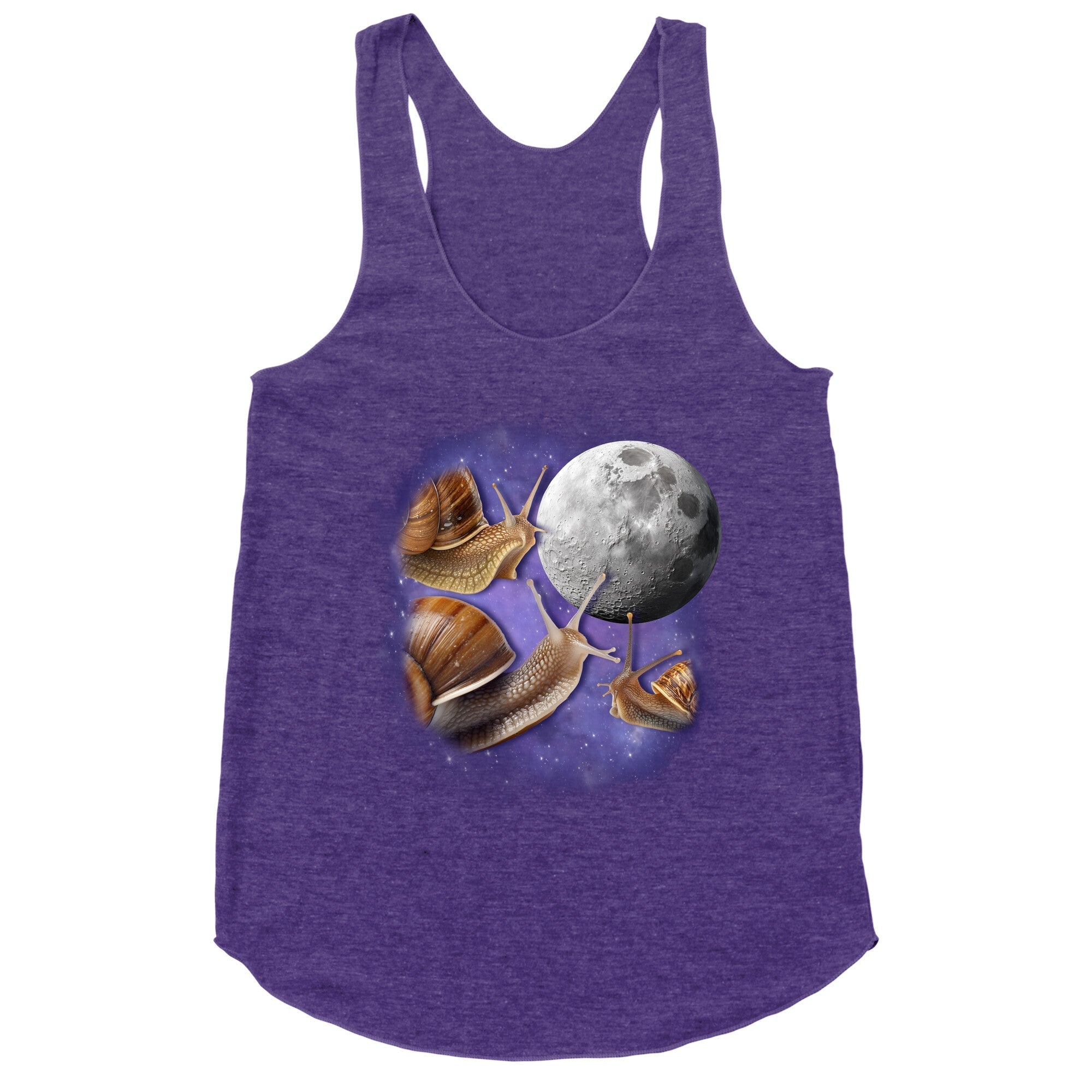 Yearning Snails Racerback Tank - Adult & Kids T-Shirts, Sweatshirts & Hoodies apparel design preview 1