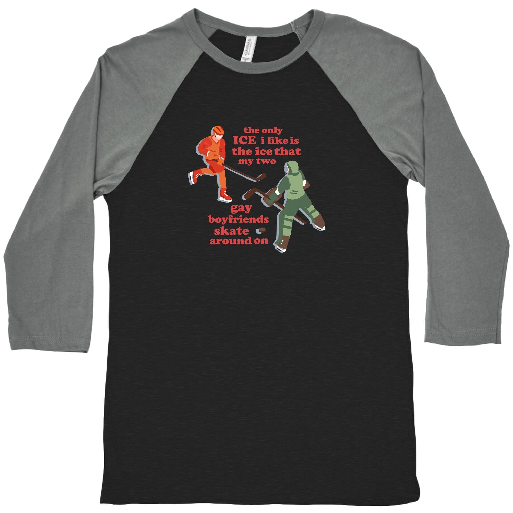 The Only Ice I Like Baseball - Adult & Kids T-Shirts, Sweatshirts & Hoodies apparel design preview 1