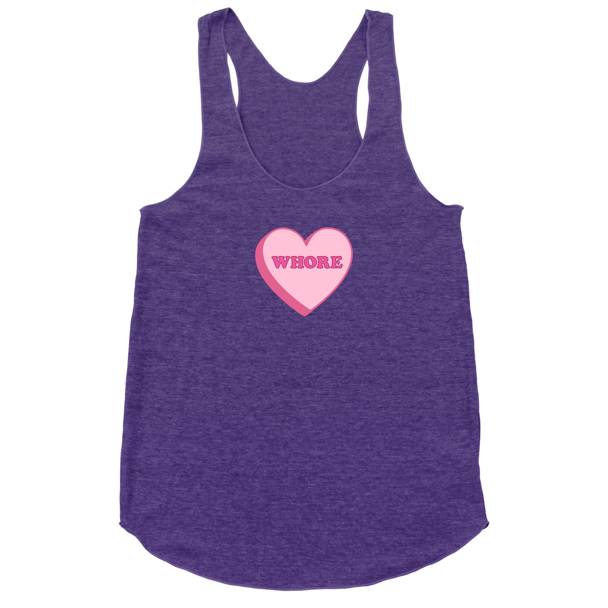Whore Racerback Tank - Adult & Kids T-Shirts, Sweatshirts & Hoodies apparel design preview 1