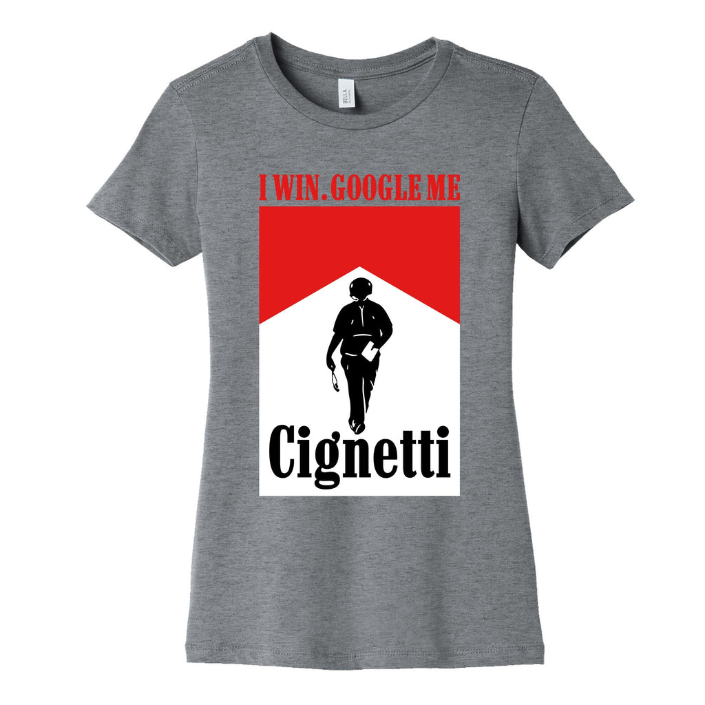 Cignetti I Win Womens Cotton - Adult & Kids T-Shirts, Sweatshirts & Hoodies apparel design preview 1