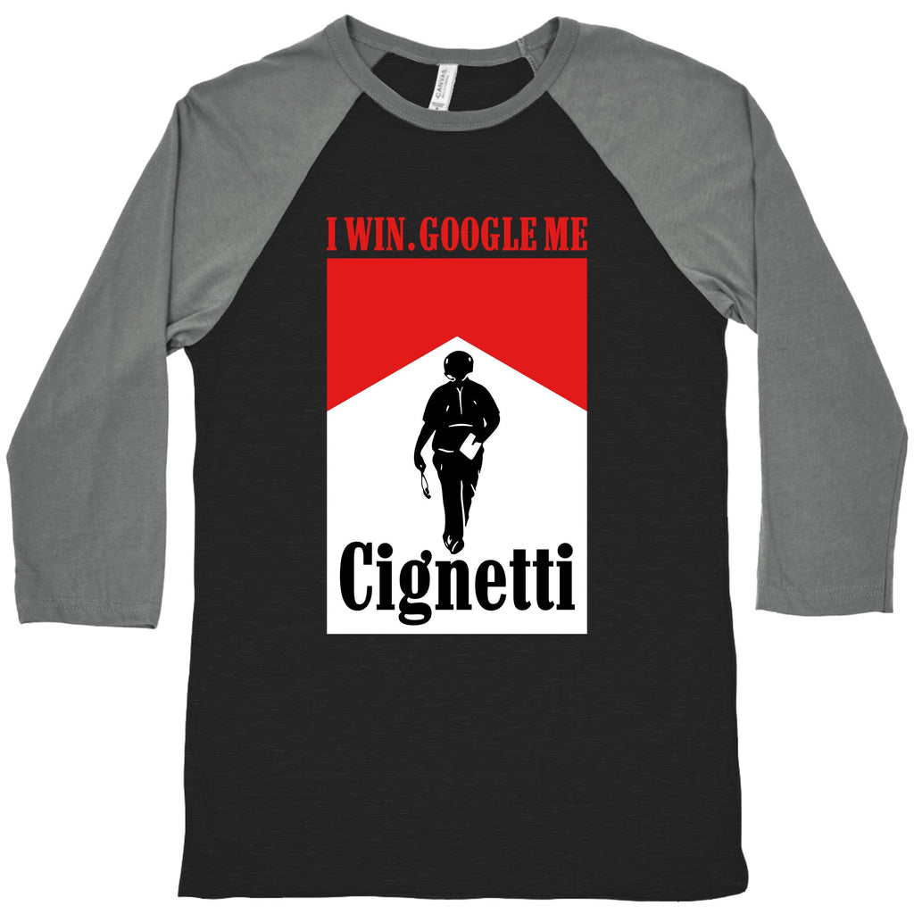 Cignetti I Win Baseball - Adult & Kids T-Shirts, Sweatshirts & Hoodies apparel design preview 1