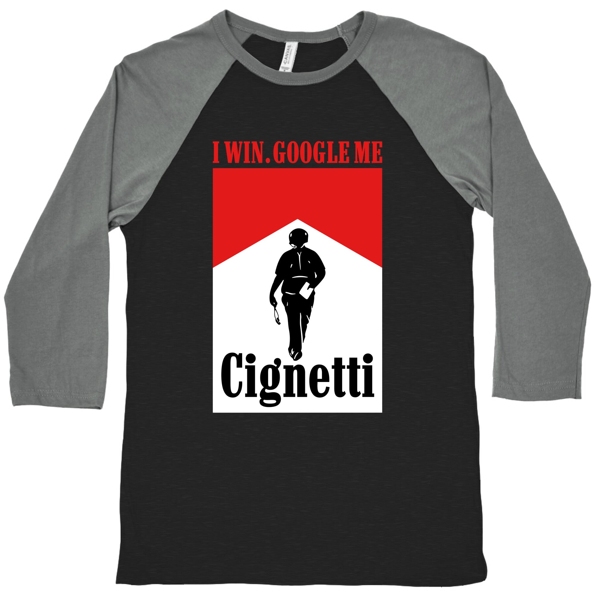 Cignetti I Win Baseball - Adult & Kids T-Shirts, Sweatshirts & Hoodies apparel design preview 1