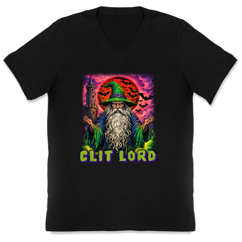 Clit Lord V-Neck - Adult & Kids T-Shirts, Sweatshirts & Hoodies apparel design preview 1