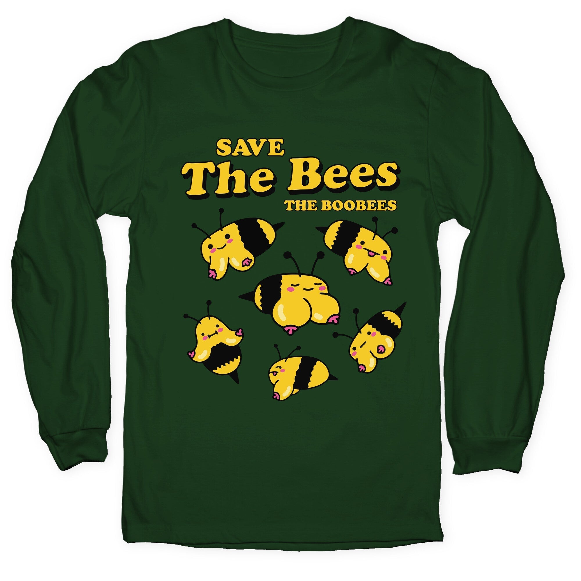 Save The Bees Boobees - Adult & Kids T-Shirts, Sweatshirts & Hoodies apparel design preview 1