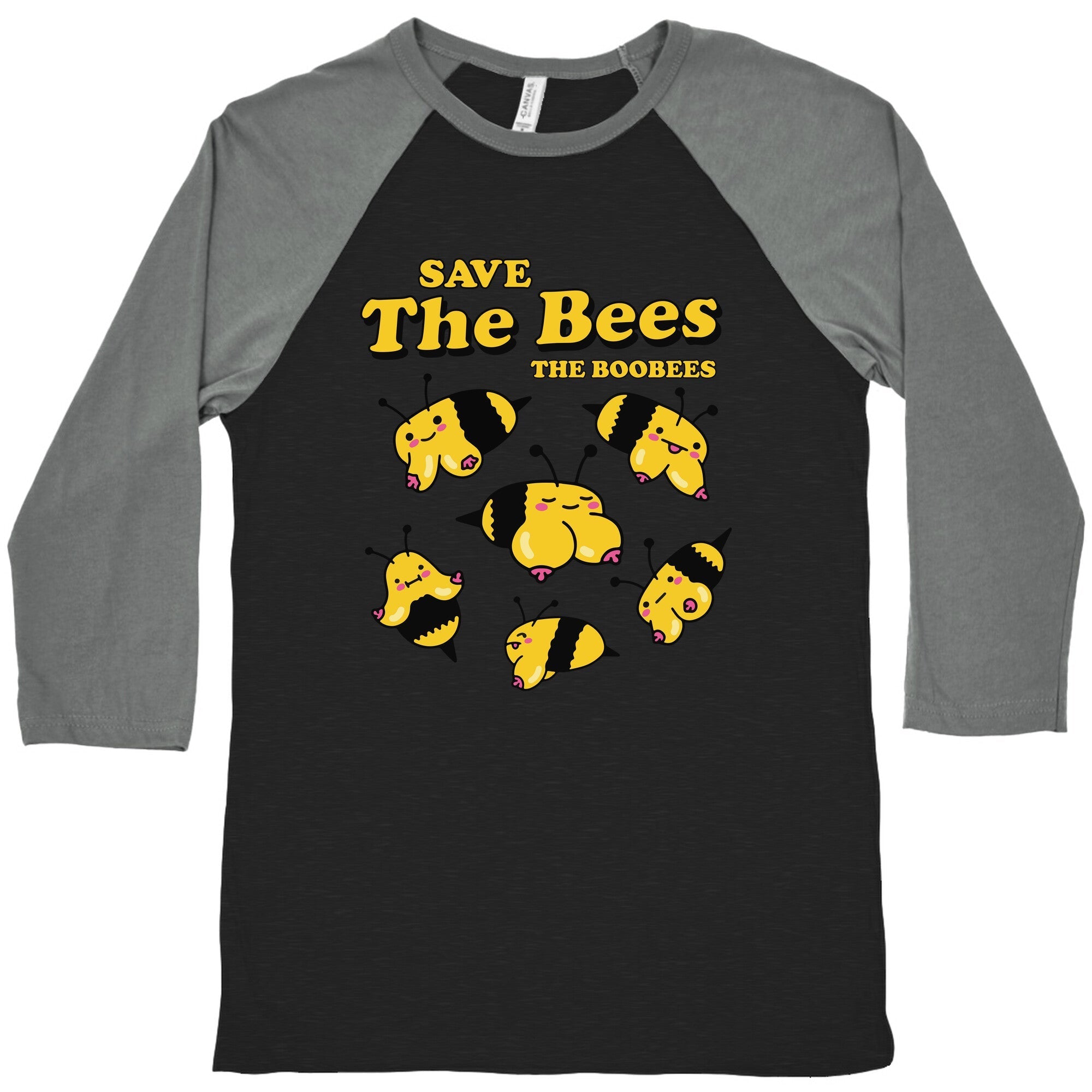 Save The Bees Boobees Baseball - Adult & Kids T-Shirts, Sweatshirts & Hoodies apparel design preview 1