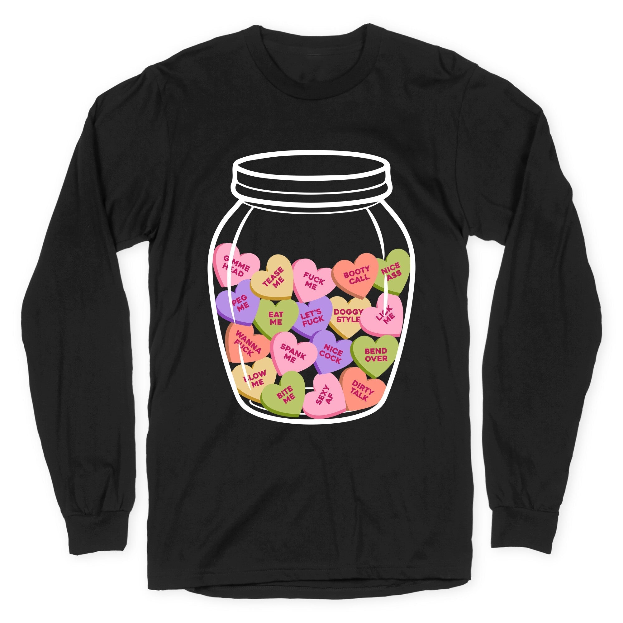 Candy Hearts NSFW - Adult & Kids T-Shirts, Sweatshirts & Hoodies apparel design preview 1
