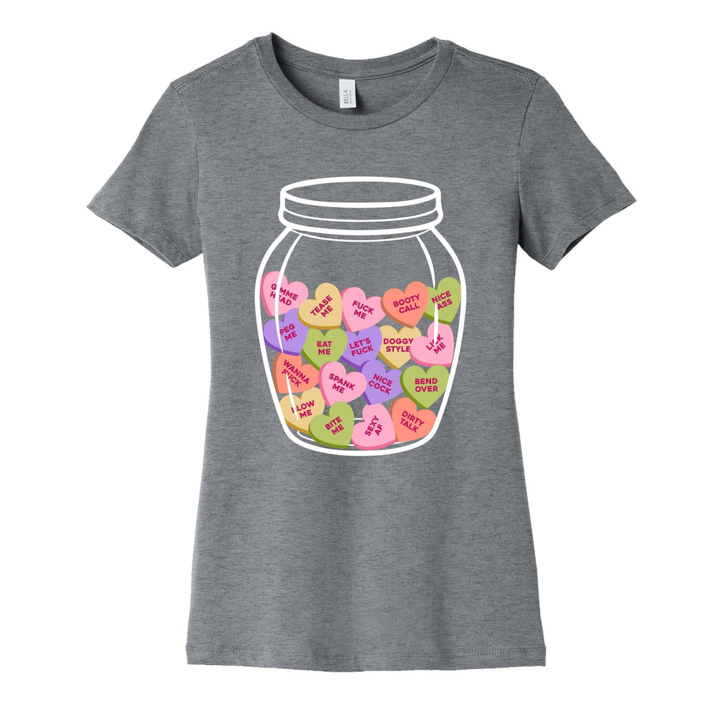 Candy Hearts NSFW Womens Cotton - Adult & Kids T-Shirts, Sweatshirts & Hoodies apparel design preview 1