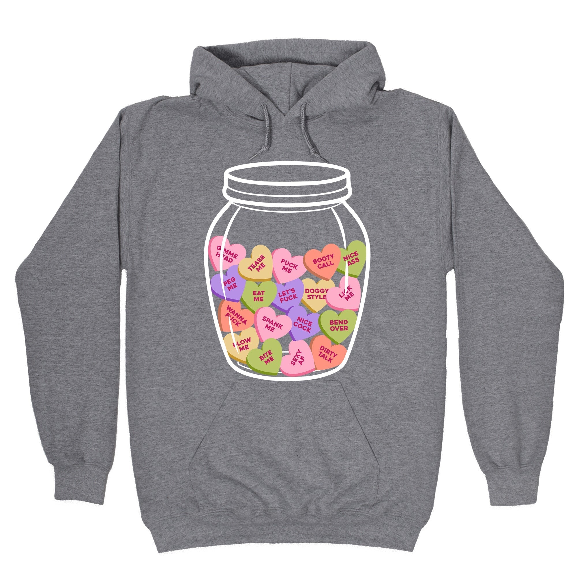 Candy Hearts NSFW - Adult & Kids T-Shirts, Sweatshirts & Hoodies apparel design preview 1