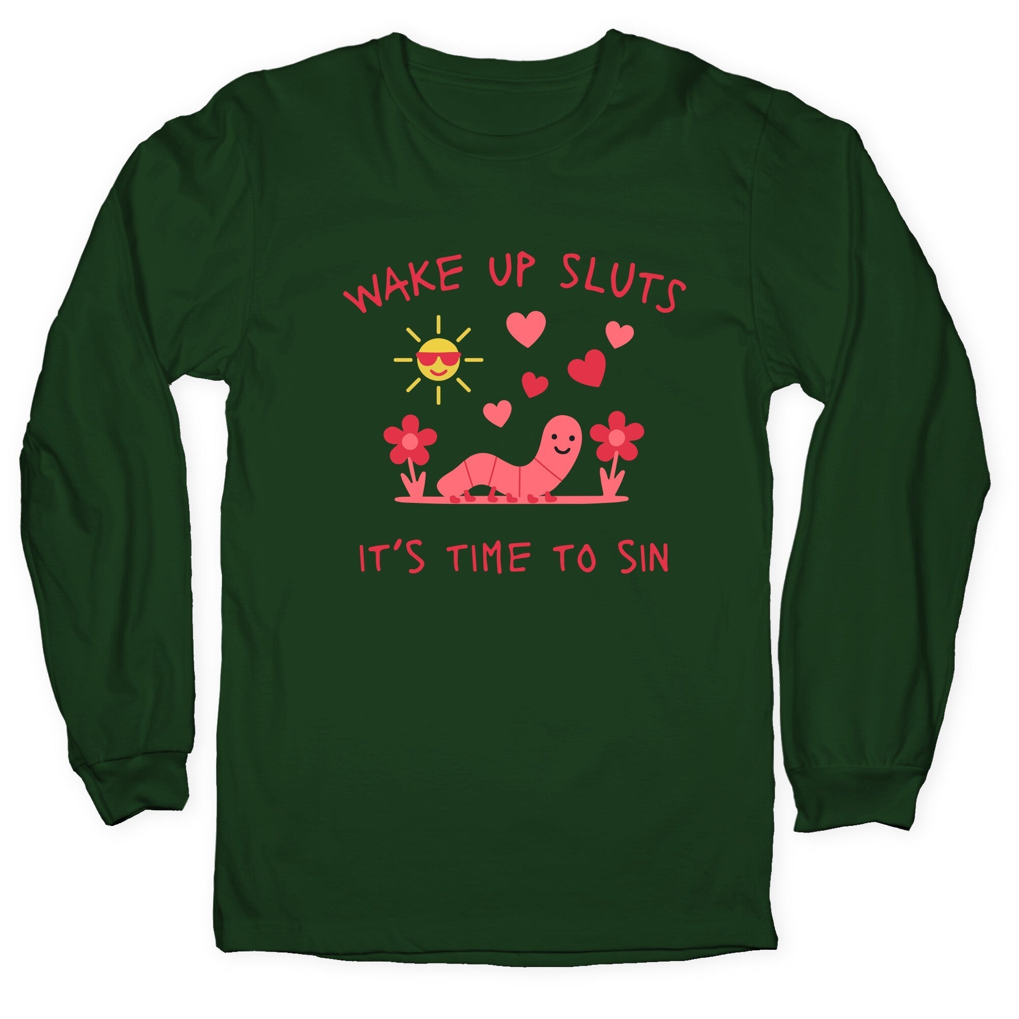 Wake Up Sluts Valentines Edition - Adult & Kids T-Shirts, Sweatshirts & Hoodies apparel design preview 1