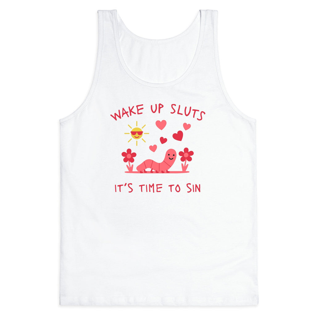 Wake Up Sluts Valentines Edition Tank Top - Adult & Kids T-Shirts, Sweatshirts & Hoodies apparel design preview 1