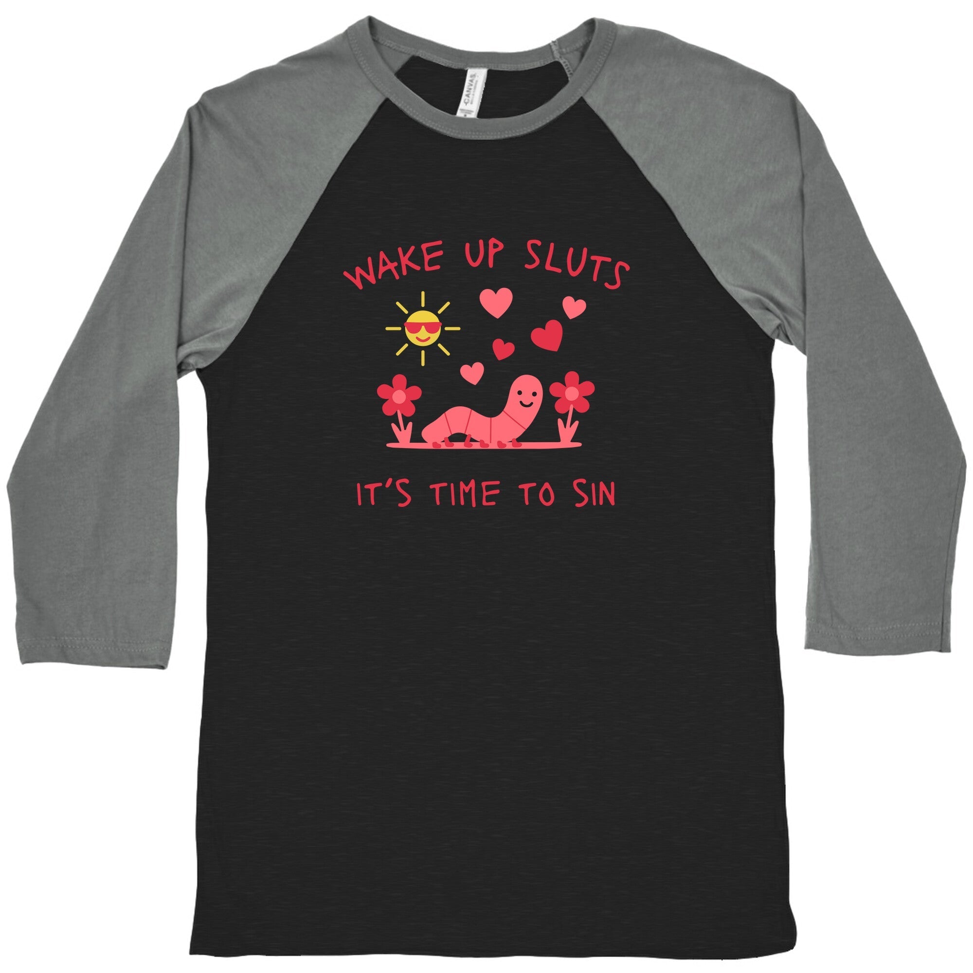Wake Up Sluts Valentines Edition Baseball - Adult & Kids T-Shirts, Sweatshirts & Hoodies apparel design preview 1
