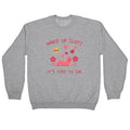 Wake Up Sluts Valentines Edition Crewneck - Adult & Kids T-Shirts, Sweatshirts & Hoodies apparel design preview 1