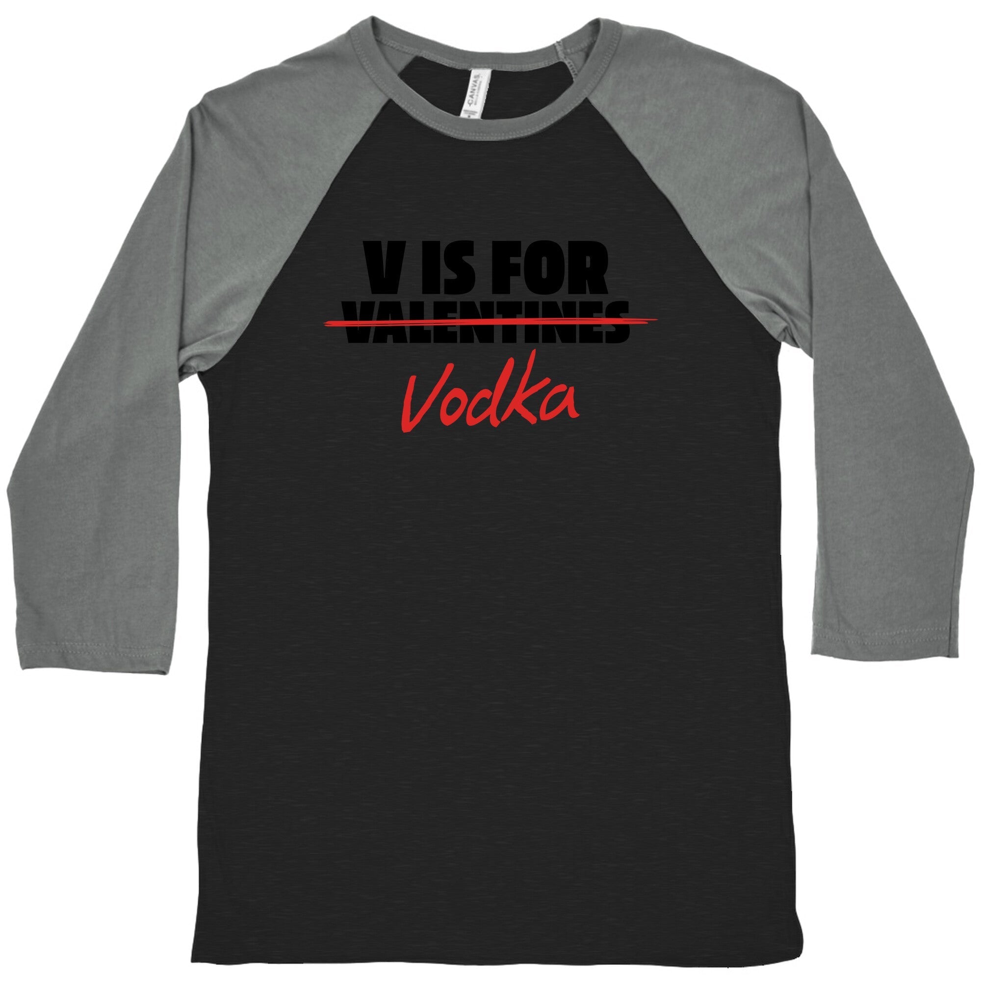 V Is For Vodka Baseball - Adult & Kids T-Shirts, Sweatshirts & Hoodies apparel design preview 1