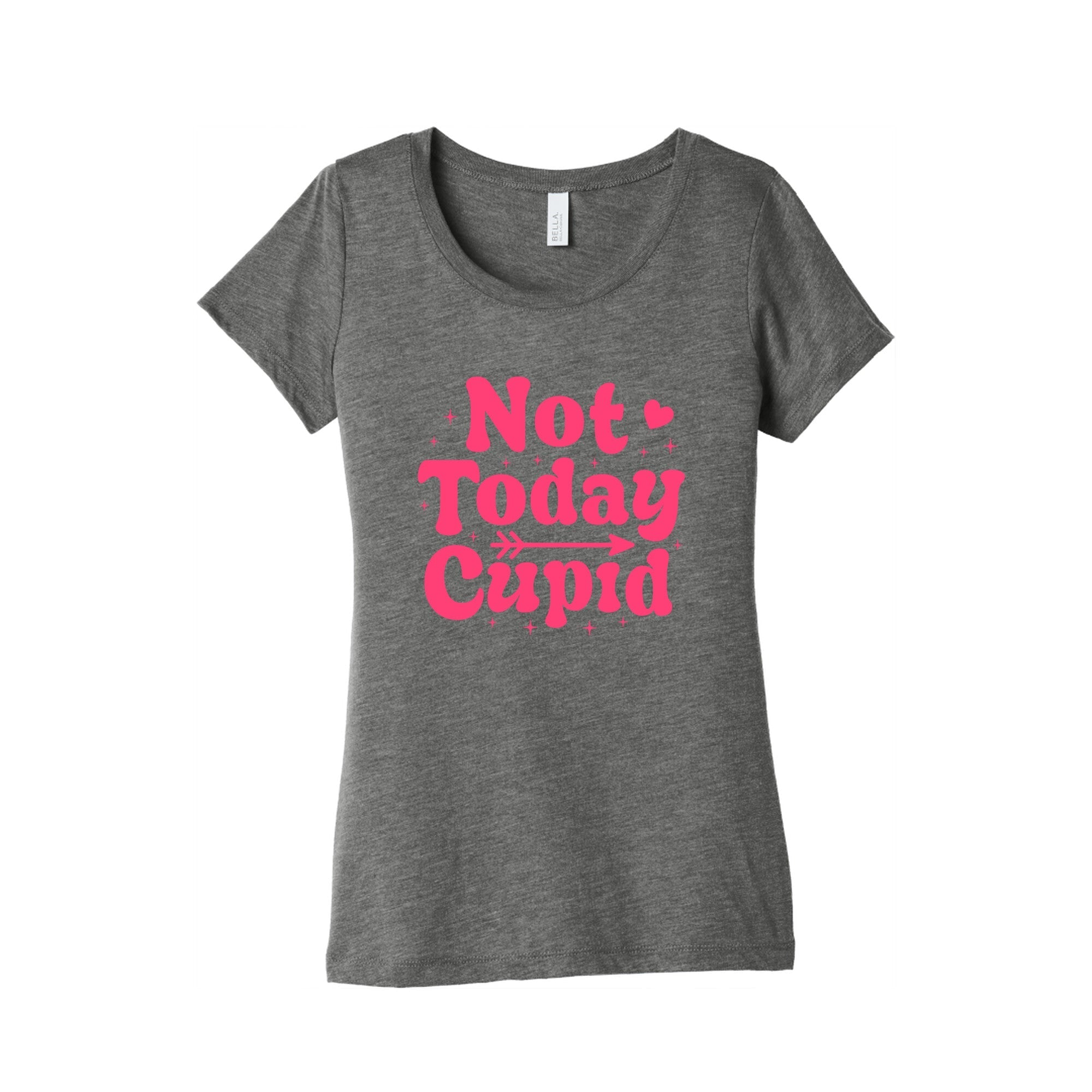 Not Today Cupid Womens Triblend - Adult & Kids T-Shirts, Sweatshirts & Hoodies apparel design preview 1