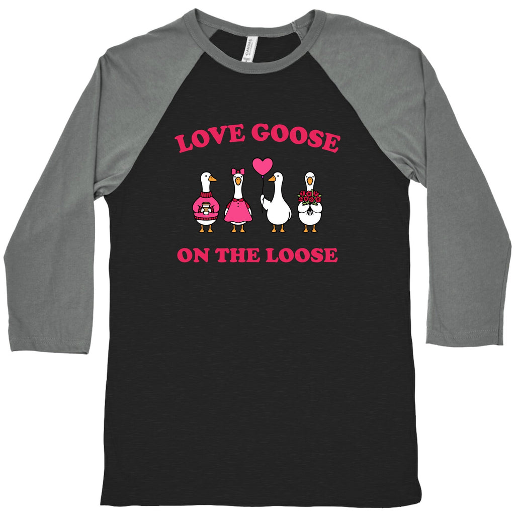 Love Goose On The Loose Baseball - Adult & Kids T-Shirts, Sweatshirts & Hoodies apparel design preview 1