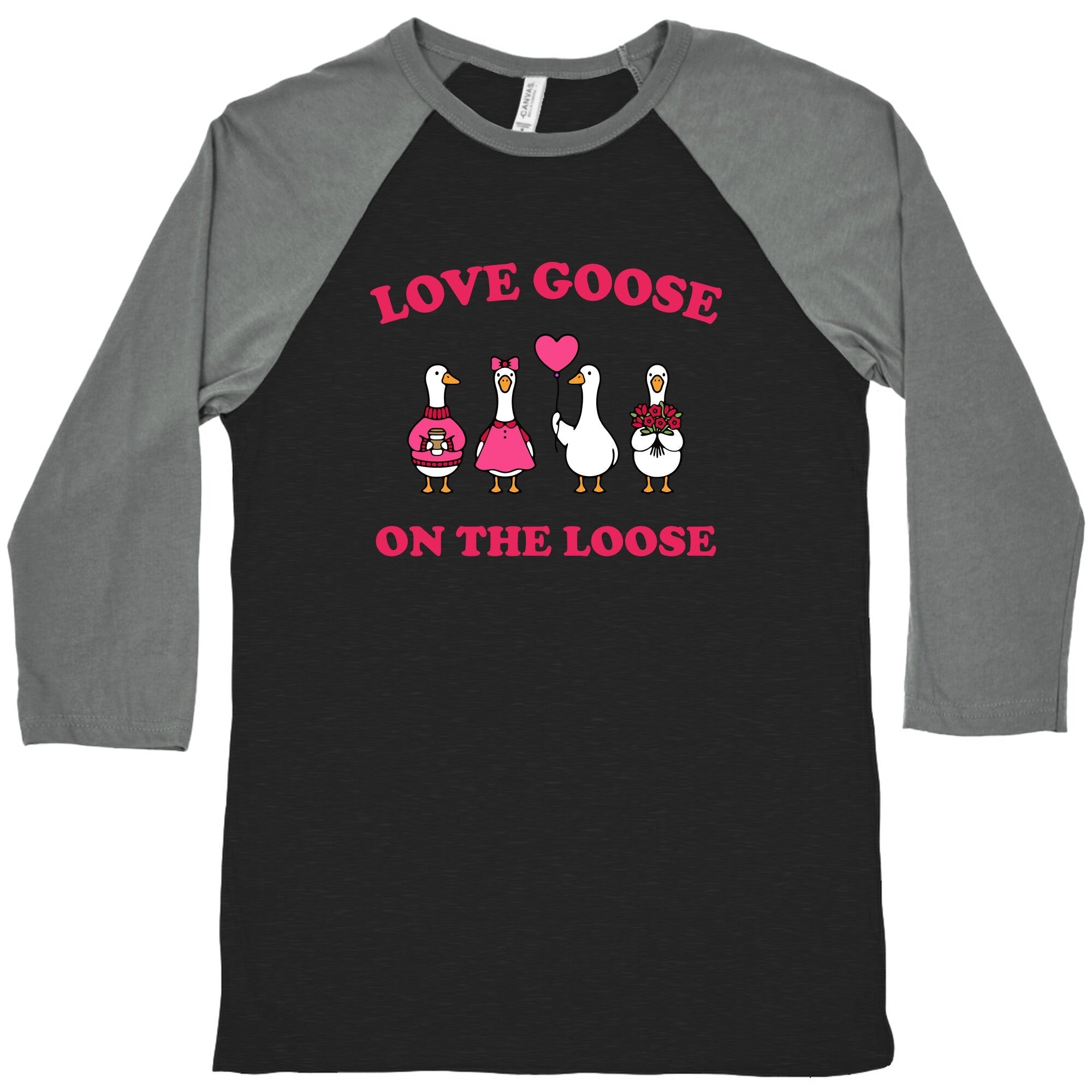 Love Goose On The Loose Baseball - Adult & Kids T-Shirts, Sweatshirts & Hoodies apparel design preview 1