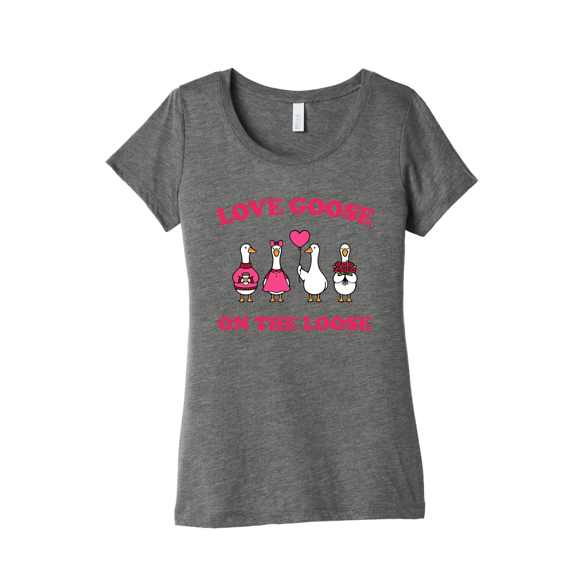 Love Goose On The Loose Womens Triblend - Adult & Kids T-Shirts, Sweatshirts & Hoodies apparel design preview 1