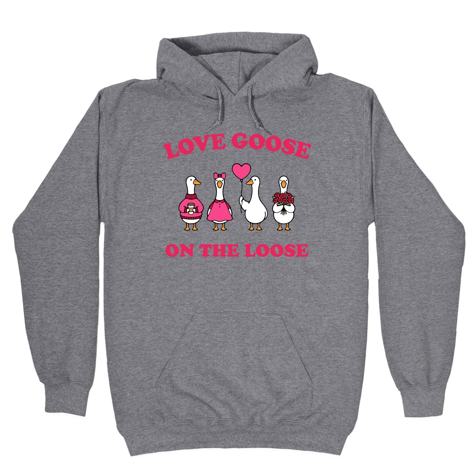 Love Goose On The Loose - Adult & Kids T-Shirts, Sweatshirts & Hoodies apparel design preview 1