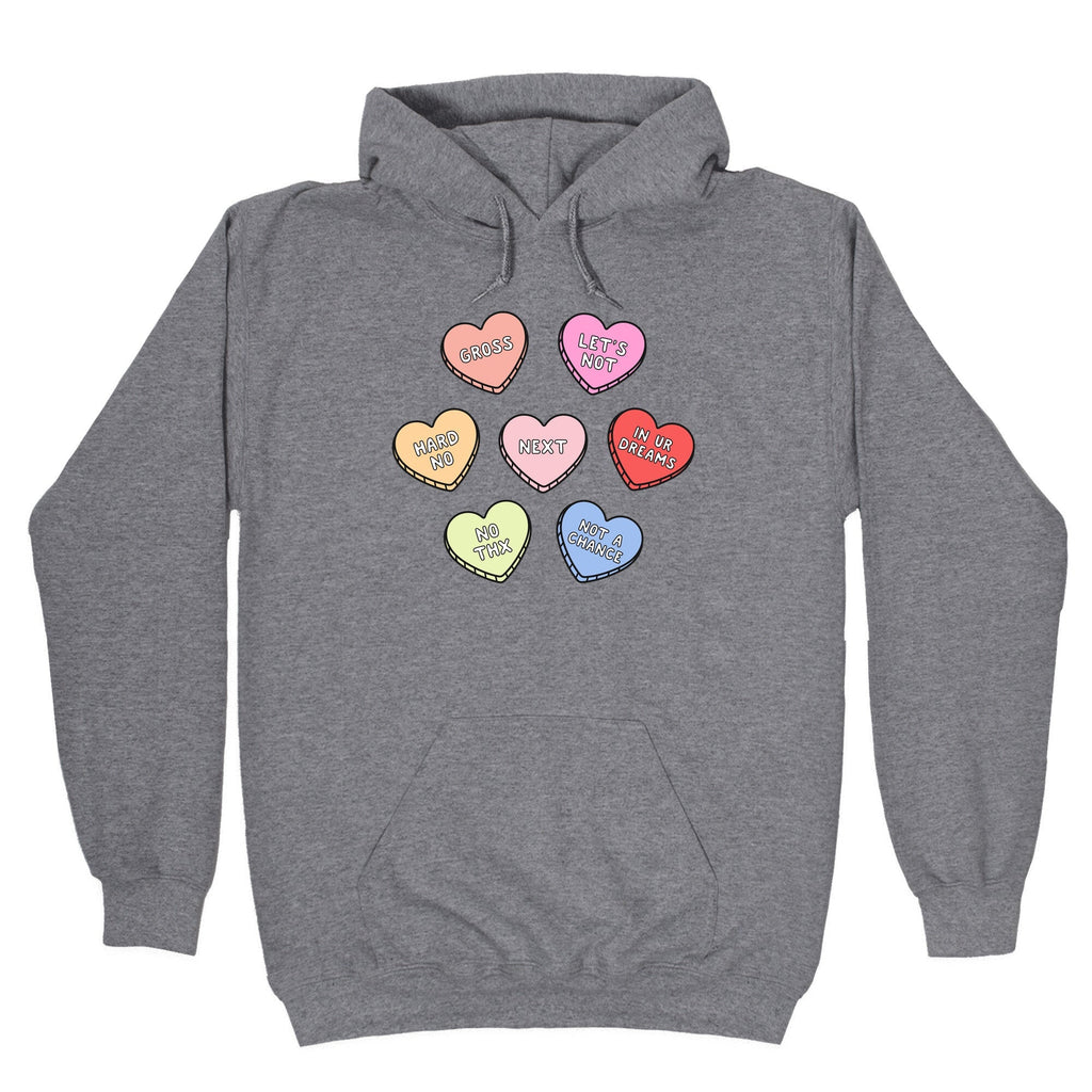 Sarcastic Candy Hearts - Adult & Kids T-Shirts, Sweatshirts & Hoodies apparel design preview 1
