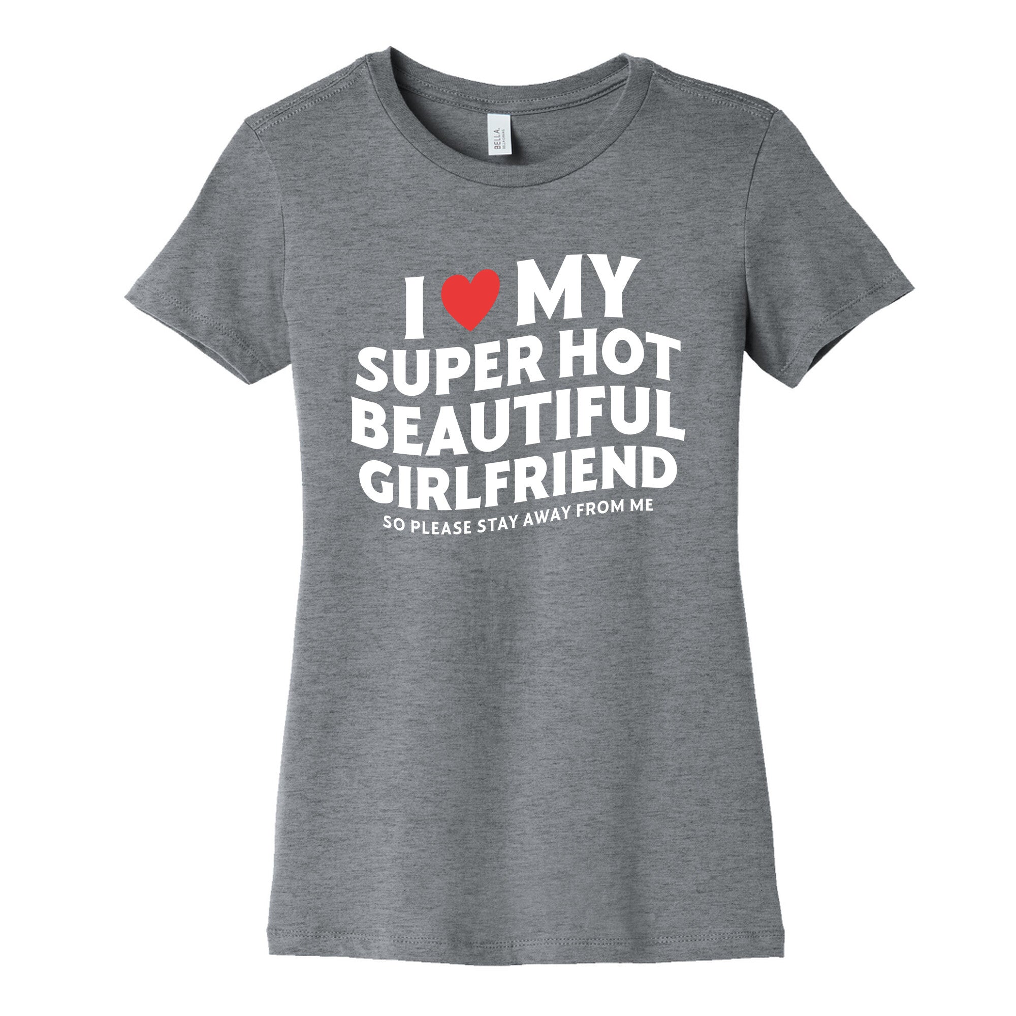 I Love My Girlfriend Womens Cotton - Adult & Kids T-Shirts, Sweatshirts & Hoodies apparel design preview 1