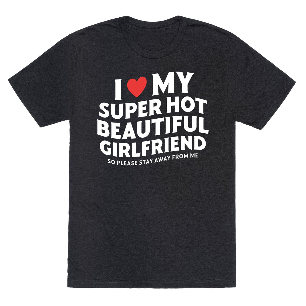 I Love My Girlfriend Unisex Triblend - Adult & Kids T-Shirts, Sweatshirts & Hoodies apparel design preview 1