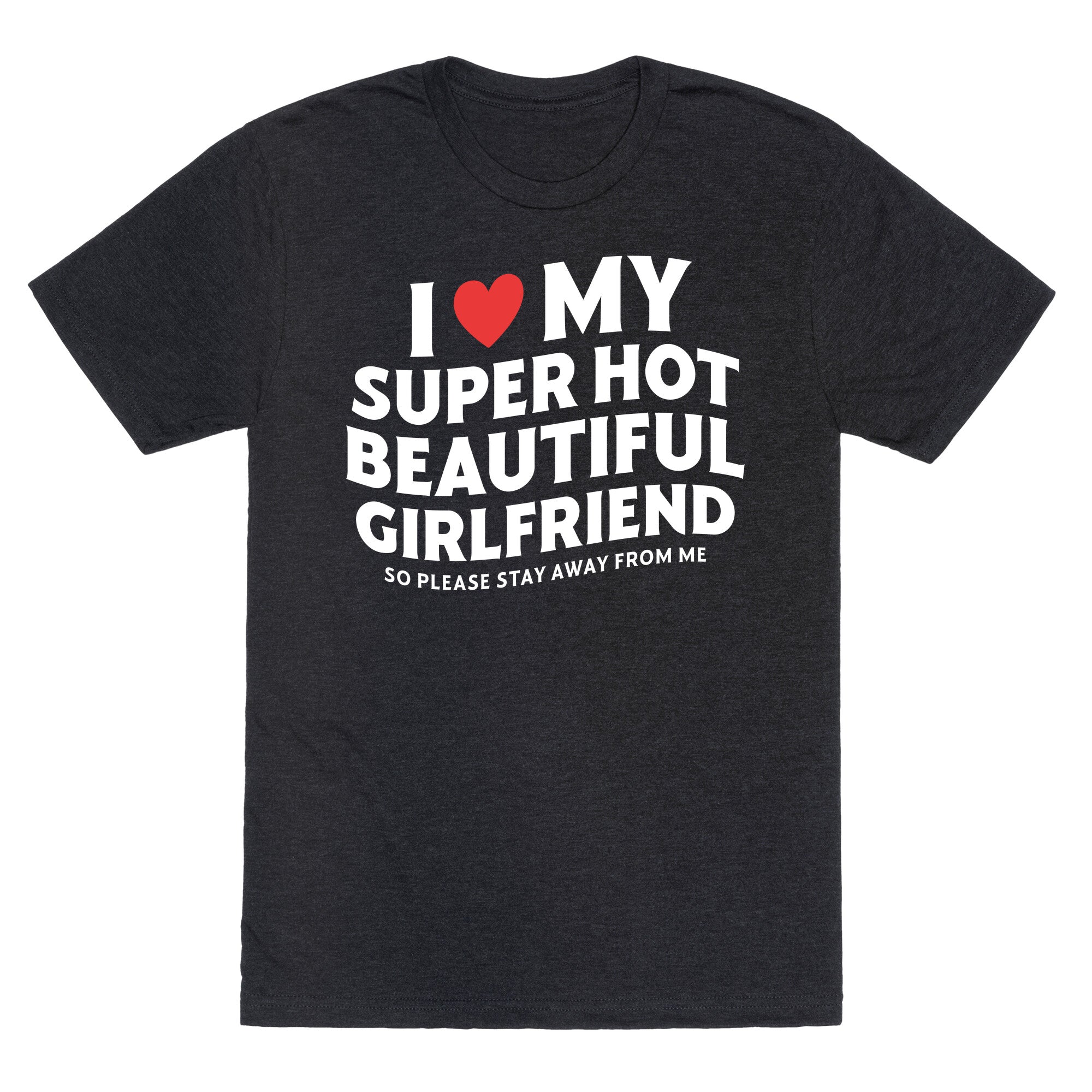 I Love My Girlfriend Unisex Triblend - Adult & Kids T-Shirts, Sweatshirts & Hoodies apparel design preview 1