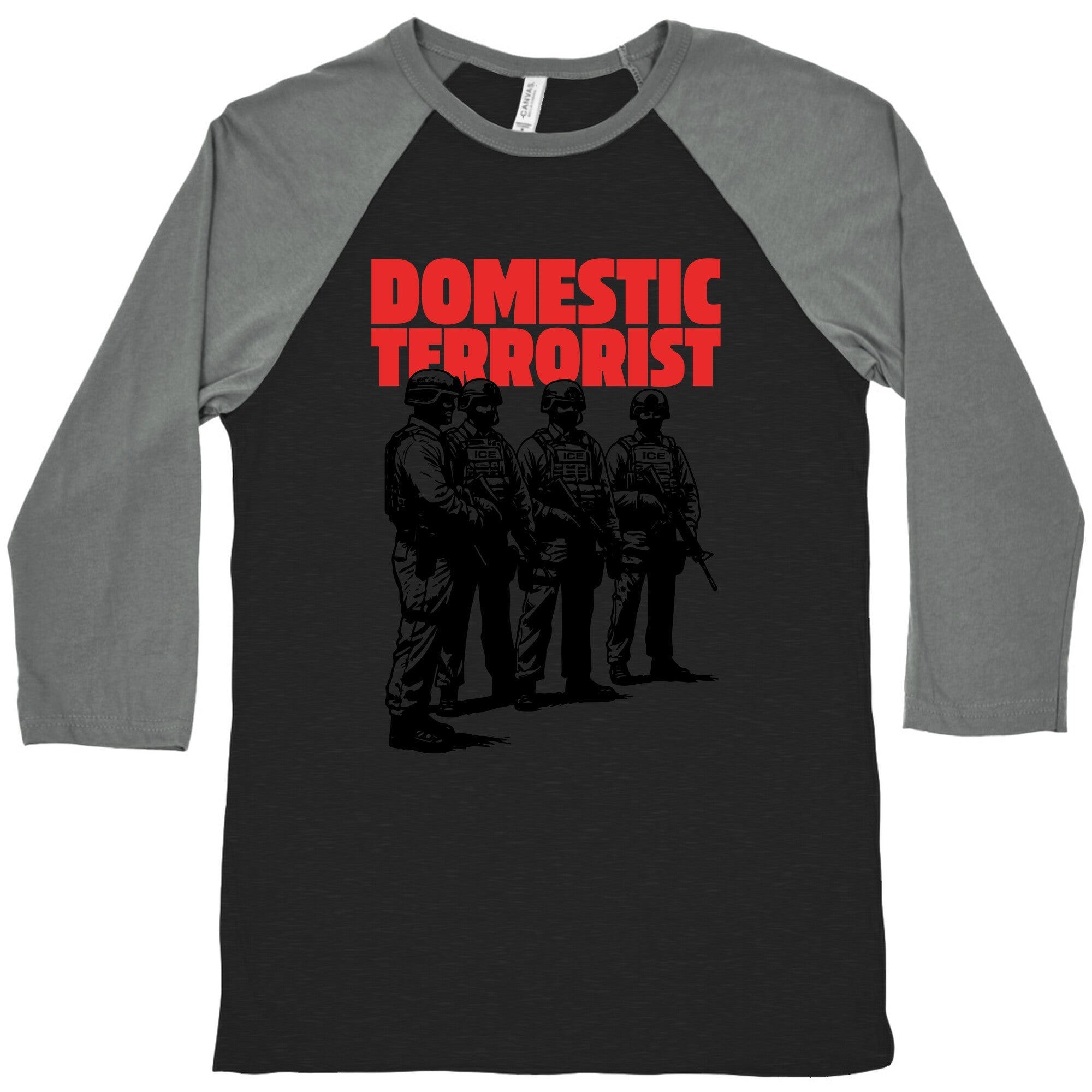 Domestic Terrorist Baseball - Adult & Kids T-Shirts, Sweatshirts & Hoodies apparel design preview 1