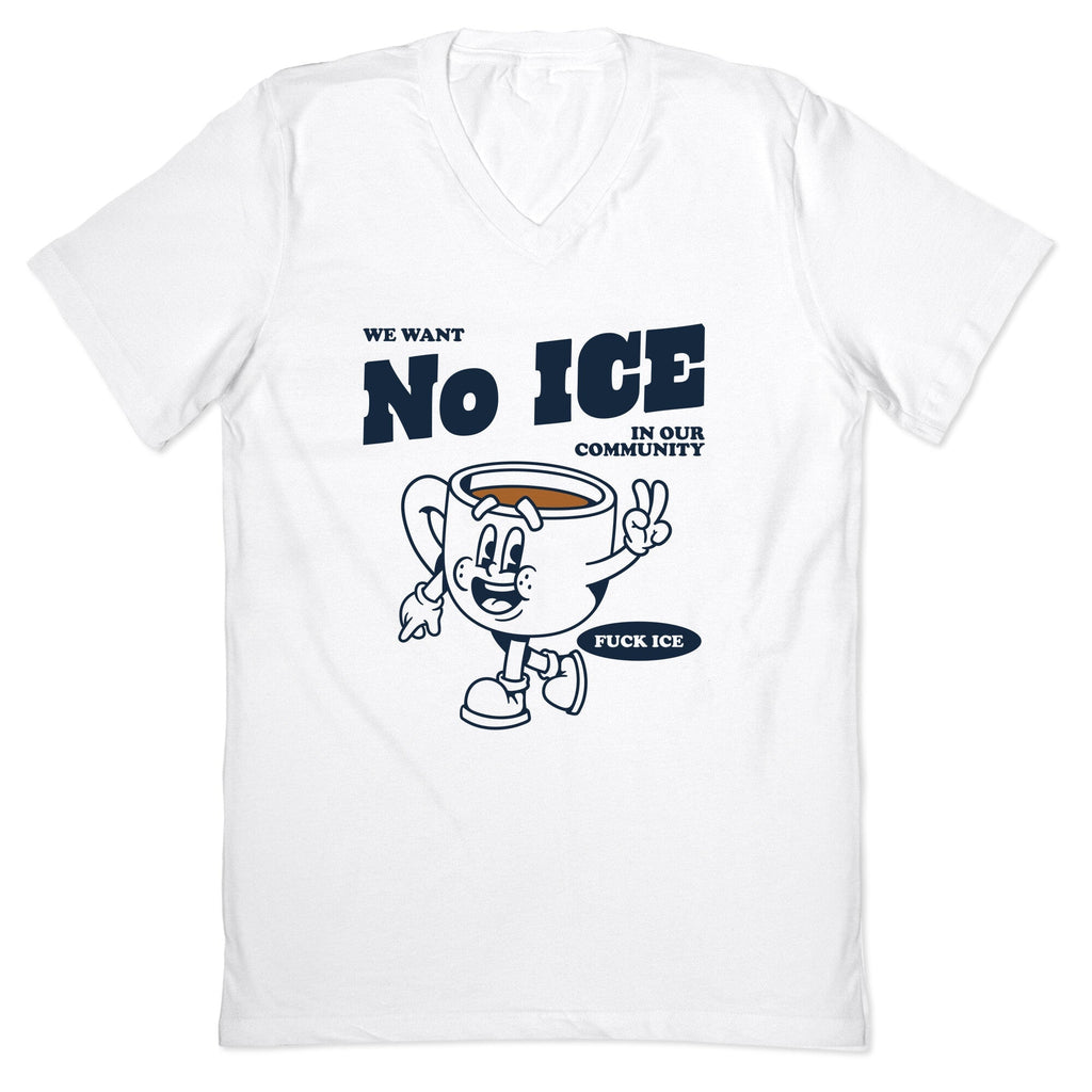 No ICE V-Neck - Adult & Kids T-Shirts, Sweatshirts & Hoodies apparel design preview 1