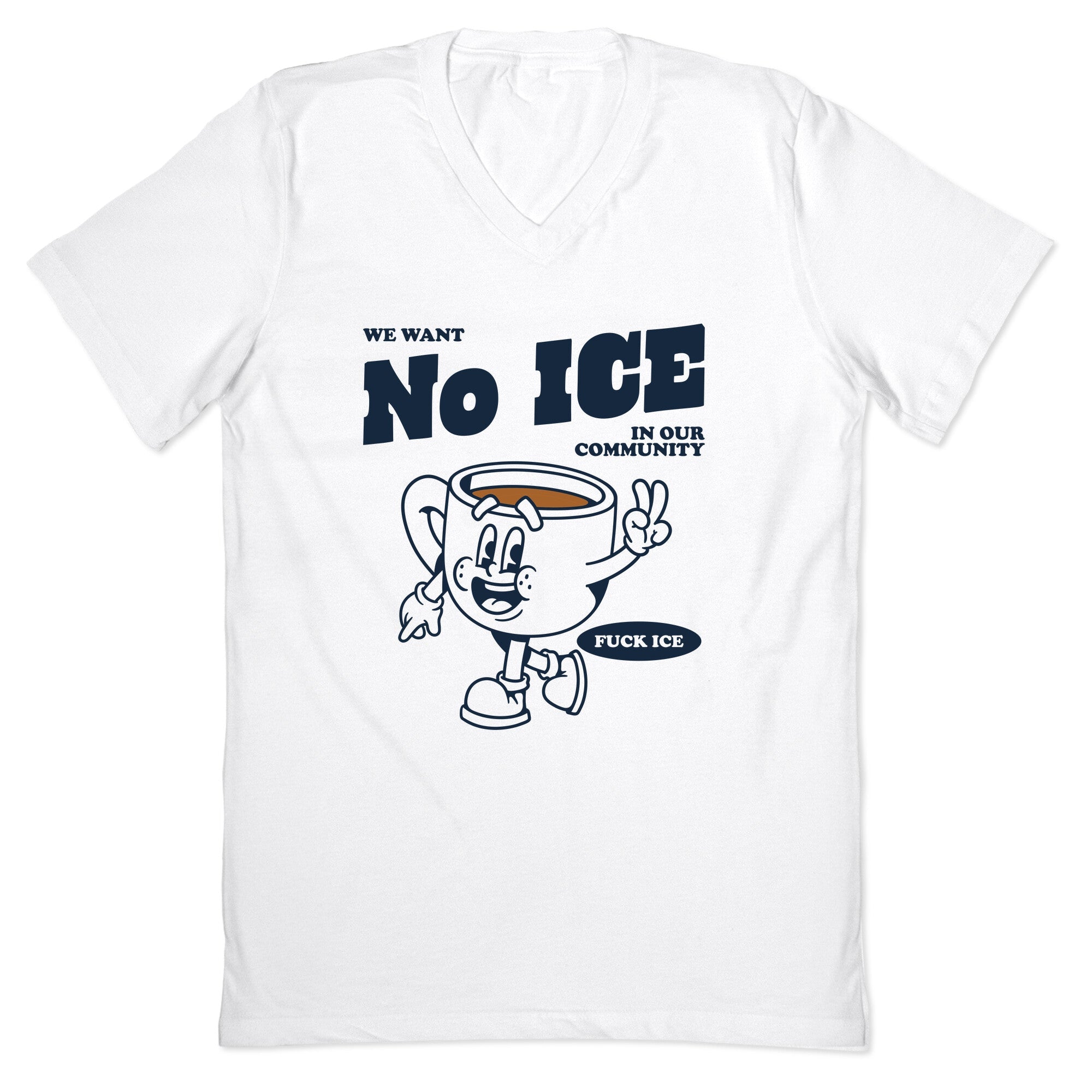 No ICE V-Neck - Adult & Kids T-Shirts, Sweatshirts & Hoodies apparel design preview 1