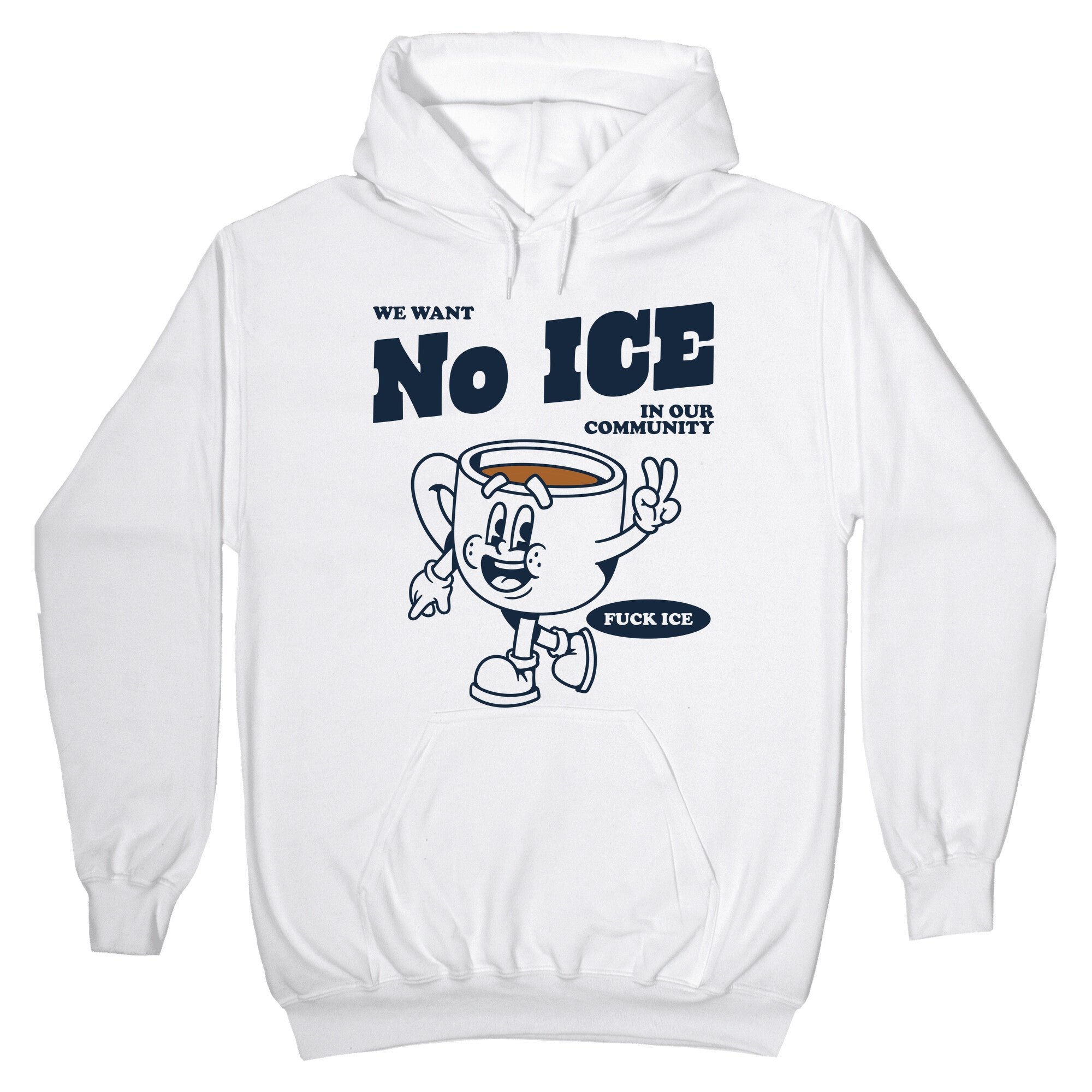 No ICE - Adult & Kids T-Shirts, Sweatshirts & Hoodies apparel design preview 1