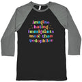 Imagine Hating Immigrants Baseball - Adult & Kids T-Shirts, Sweatshirts & Hoodies apparel design preview 1