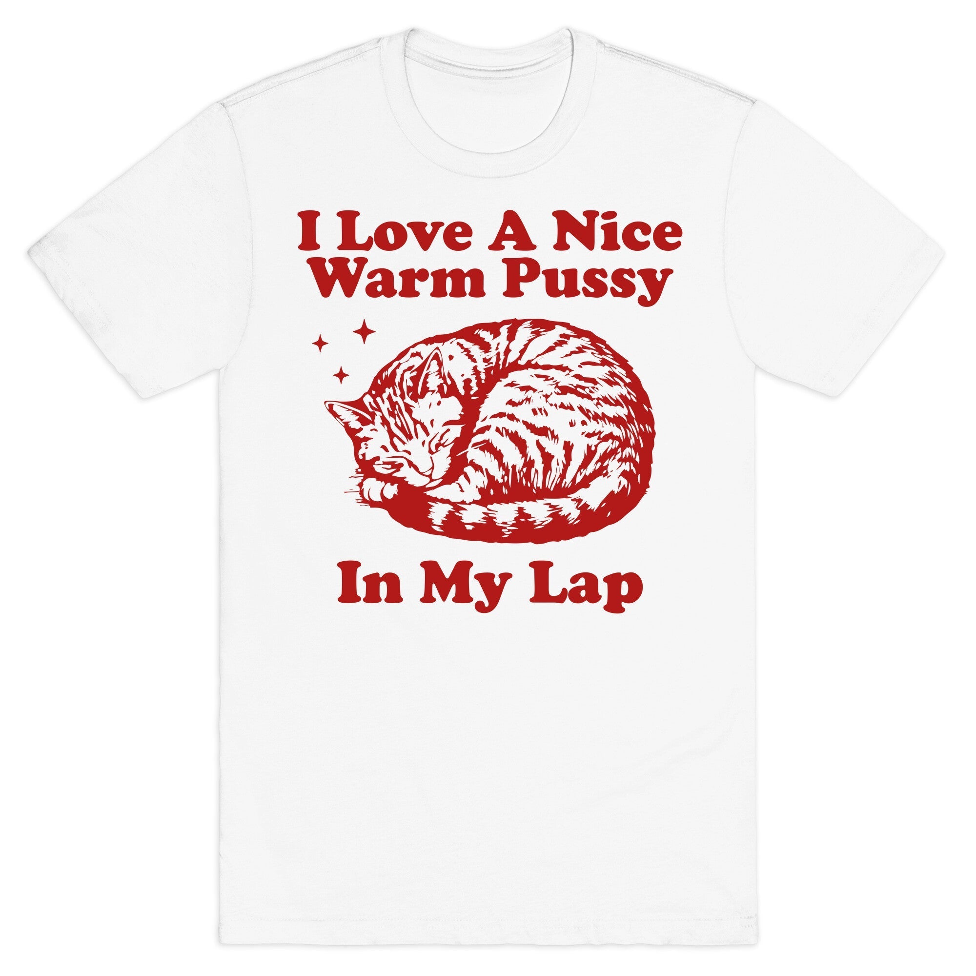 I Love A Nice Warm Pussy In My Lap - Adult & Kids T-Shirts, Sweatshirts & Hoodies apparel design preview 1