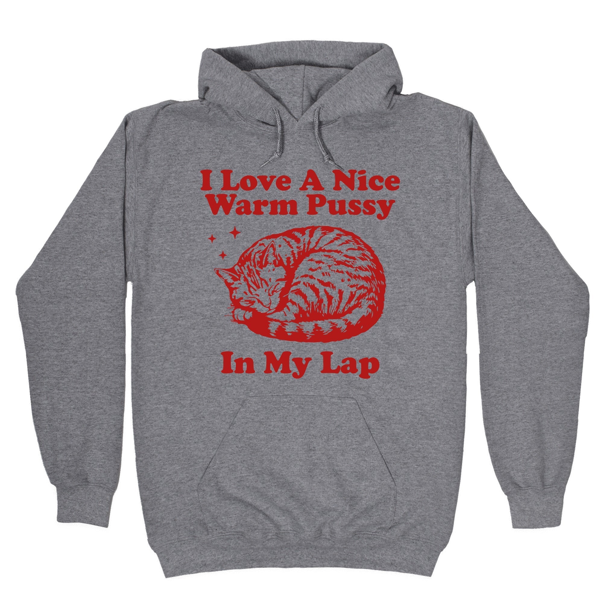 I Love A Nice Warm Pussy In My Lap - Adult & Kids T-Shirts, Sweatshirts & Hoodies apparel design preview 1