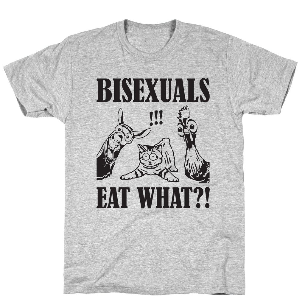 Bisexuals Eat What?! - Adult & Kids T-Shirts, Sweatshirts & Hoodies apparel design preview 1