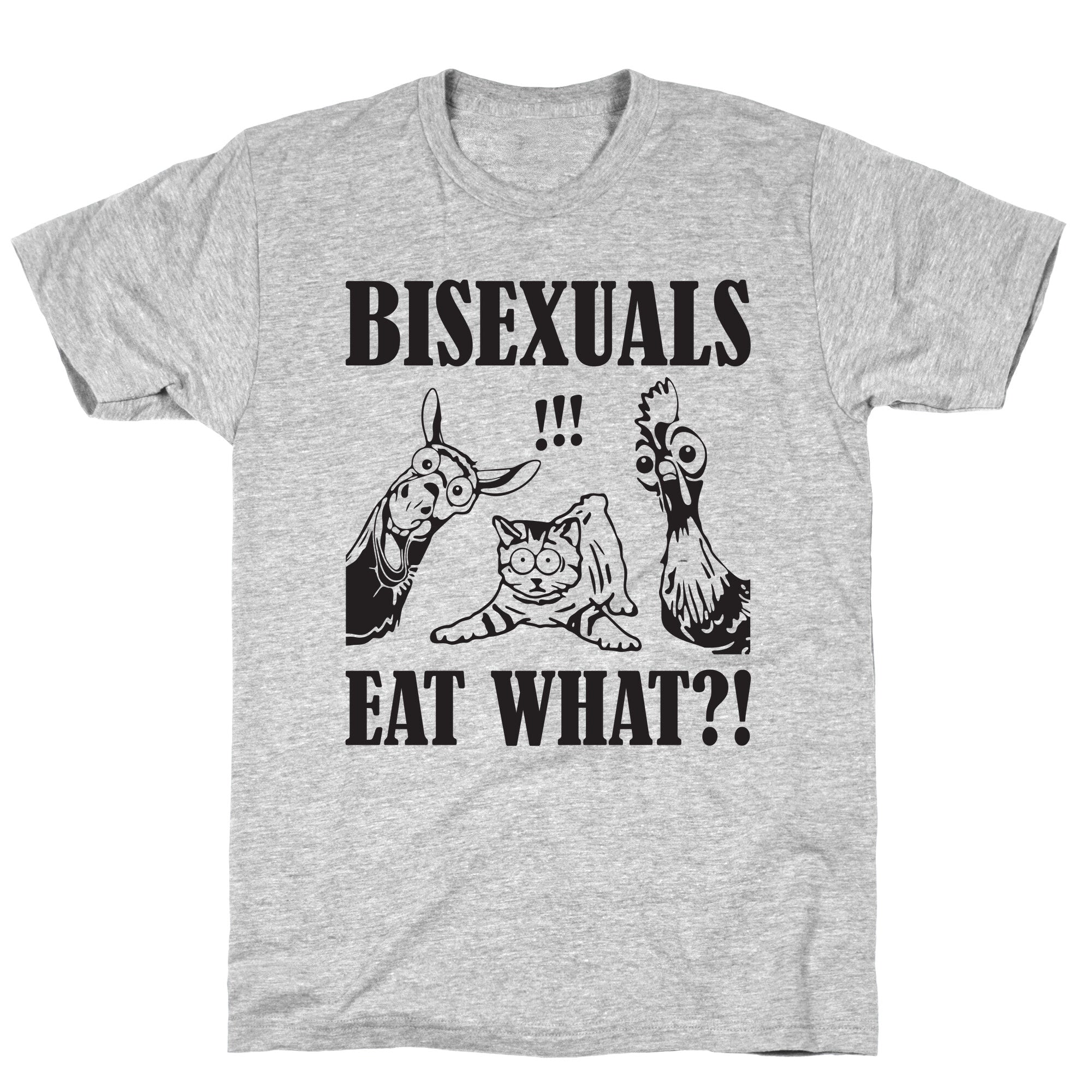 Bisexuals Eat What?! - Adult & Kids T-Shirts, Sweatshirts & Hoodies apparel design preview 1