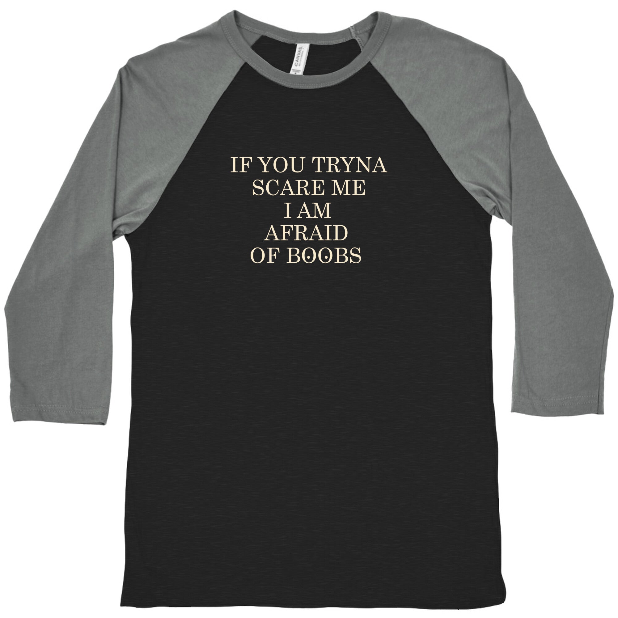 Afraid Of Boobs Baseball - Adult & Kids T-Shirts, Sweatshirts & Hoodies apparel design preview 1